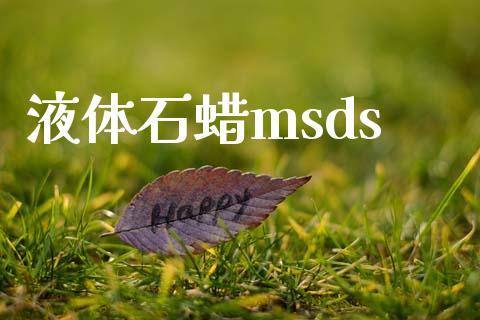 液体石蜡msds (https://huagong.lansai.wang/) msds 第1张