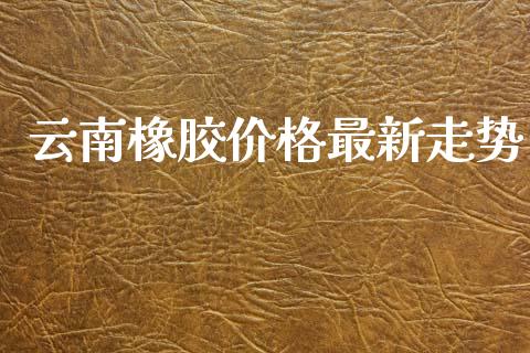 云南橡胶价格最新走势 (https://huagong.lansai.wang/) 化工价格 第1张