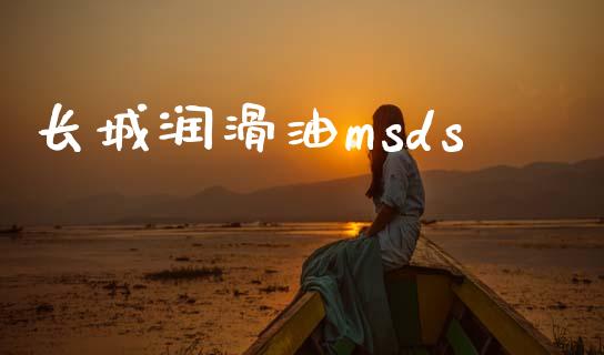 长城润滑油msds (https://huagong.lansai.wang/) msds 第1张