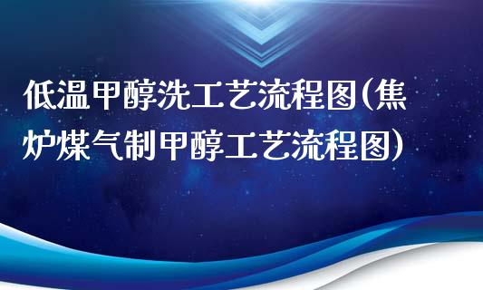 低温甲醇洗工艺流程图(焦炉煤气制甲醇工艺流程图) (https://huagong.lansai.wang/) 甲醇 第1张