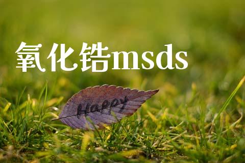 氧化锆msds (https://huagong.lansai.wang/) msds 第1张