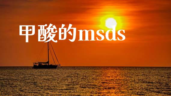 甲酸的msds (https://huagong.lansai.wang/) msds 第1张