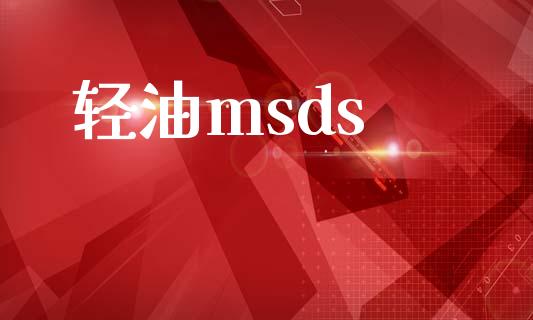 轻油msds (https://huagong.lansai.wang/) msds 第1张