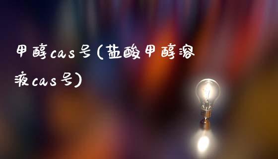 甲醇cas号(盐酸甲醇溶液cas号) (https://huagong.lansai.wang/) 甲醇 第1张
