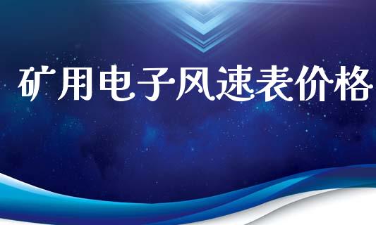 矿用电子风速表价格 (https://huagong.lansai.wang/) 化工价格 第1张