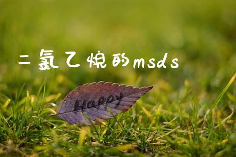 二氯乙烷的msds (https://huagong.lansai.wang/) msds 第1张