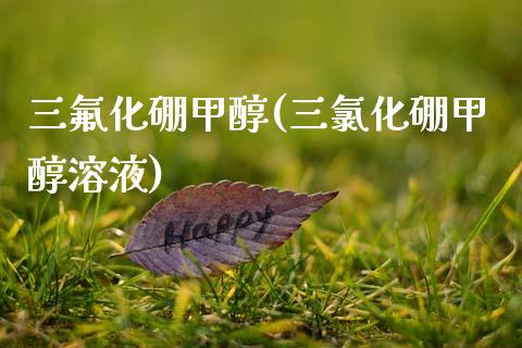 三氟化硼甲醇(三氯化硼甲醇溶液) (https://huagong.lansai.wang/) 甲醇 第1张