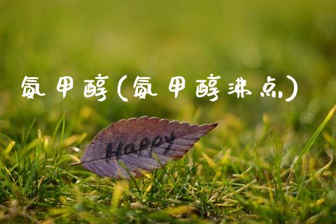 氨甲醇(氨甲醇沸点) (https://huagong.lansai.wang/) 甲醇 第1张