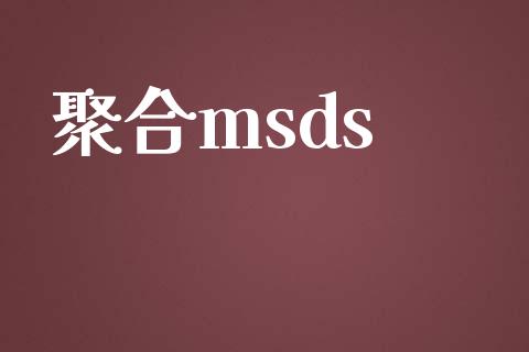 聚合msds (https://huagong.lansai.wang/) msds 第1张