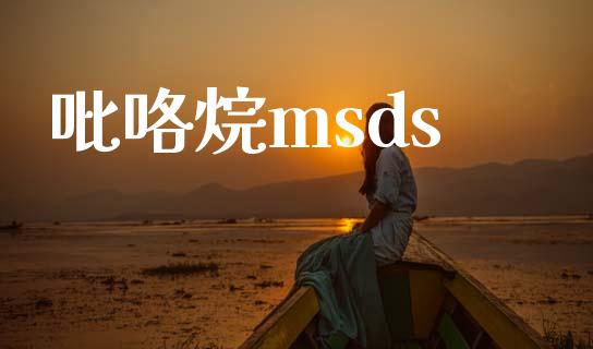 吡咯烷msds (https://huagong.lansai.wang/) msds 第1张