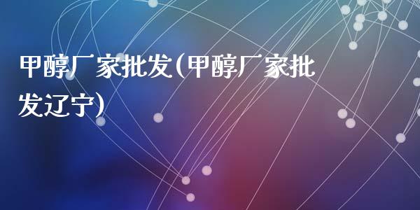 甲醇厂家批发(甲醇厂家批发辽宁) (https://huagong.lansai.wang/) 甲醇 第1张