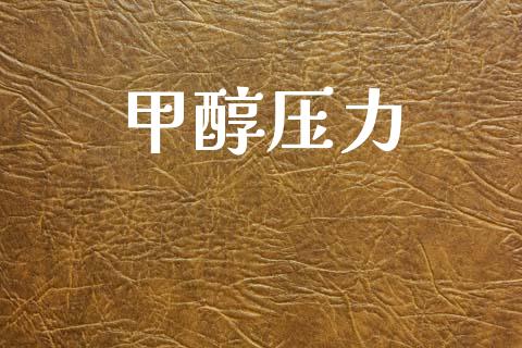 甲醇压力 (https://huagong.lansai.wang/) 甲醇 第1张