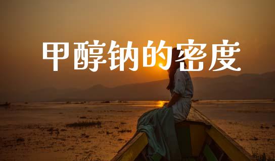 甲醇钠的密度 (https://huagong.lansai.wang/) 甲醇 第1张