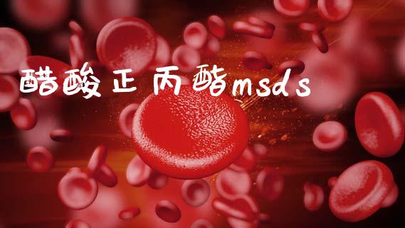 醋酸正丙酯msds (https://huagong.lansai.wang/) msds 第1张