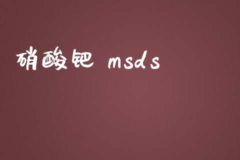 硝酸钯 msds (https://huagong.lansai.wang/) msds 第1张