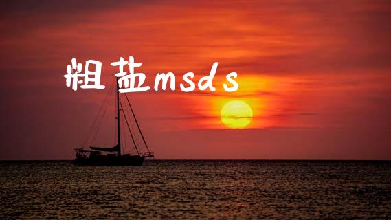 粗盐msds (https://huagong.lansai.wang/) msds 第1张
