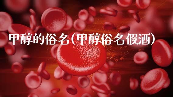 甲醇的俗名(甲醇俗名假酒) (https://huagong.lansai.wang/) 甲醇 第1张