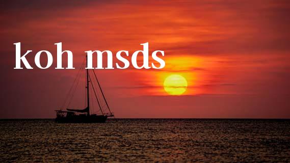 koh msds (https://huagong.lansai.wang/) msds 第1张