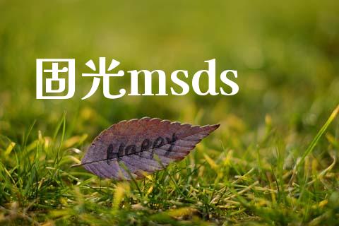 固光msds (https://huagong.lansai.wang/) msds 第1张