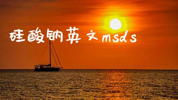 硅酸钠英文msds msds 第1张-化工行情,甲基化工,甲醇msds-起点化工网 硅酸钠英文msds (https://huagong.lansai.wang/) msds 第1张