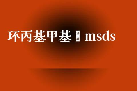 环丙基甲基酮msds (https://huagong.lansai.wang/) 甲基化工 第1张