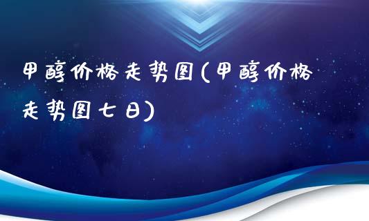 甲醇价格走势图(甲醇价格走势图七日) (https://huagong.lansai.wang/) 甲醇 第1张