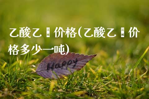 乙酸乙酯价格(乙酸乙酯价格多少一吨) (https://huagong.lansai.wang/) 化工价格 第1张