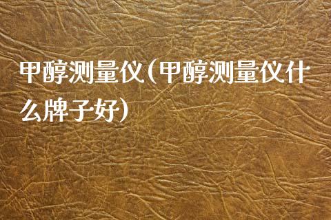 甲醇测量仪(甲醇测量仪什么牌子好) (https://huagong.lansai.wang/) 甲醇 第1张