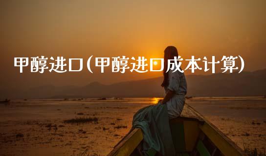 甲醇进口(甲醇进口成本计算) (https://huagong.lansai.wang/) 甲醇 第1张