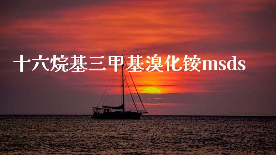 十六烷基三甲基溴化铵msds (https://huagong.lansai.wang/) 甲基化工 第1张