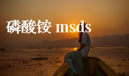 磷酸铵 msds msds 第1张-化工行情,甲基化工,甲醇msds-起点化工网 磷酸铵 msds (https://huagong.lansai.wang/) msds 第1张