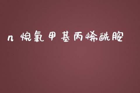 n 烷氧甲基丙烯酰胺 (https://huagong.lansai.wang/) 甲基化工 第1张