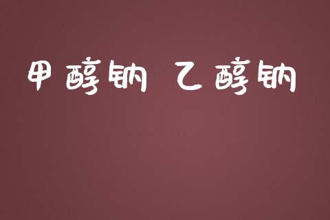 甲醇钠 乙醇钠 (https://huagong.lansai.wang/) 甲醇 第1张