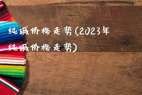 纯碱价格走势(2023年纯碱价格走势) (https://huagong.lansai.wang/) 化工价格 第1张