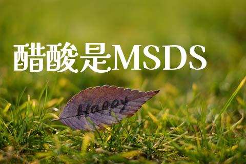 醋酸是MSDS (https://huagong.lansai.wang/) msds 第1张
