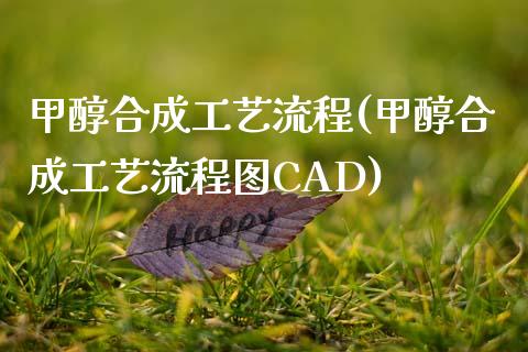 甲醇合成工艺流程(甲醇合成工艺流程图CAD) (https://huagong.lansai.wang/) 甲醇 第1张