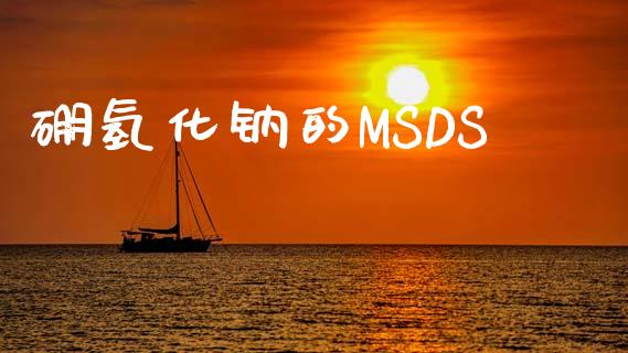 硼氢化钠的MSDS (https://huagong.lansai.wang/) msds 第1张
